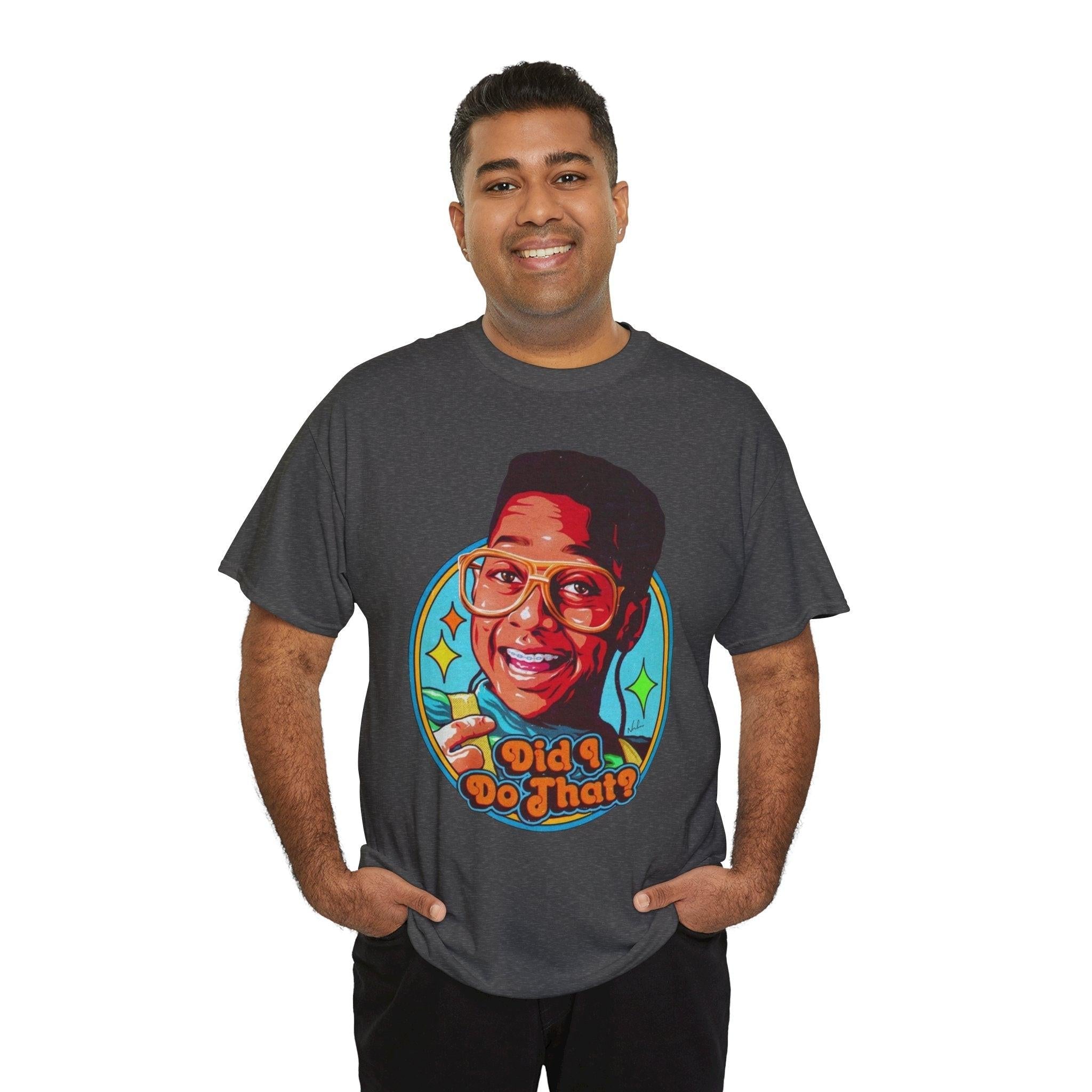 Urkel 'Did I do that' T-Shirt, Retro 90s TV Show Tee, Funny Sitcom Quote Top, Vintage Inspired Clothing, Hipster Hip Hop Shirt, Gift for