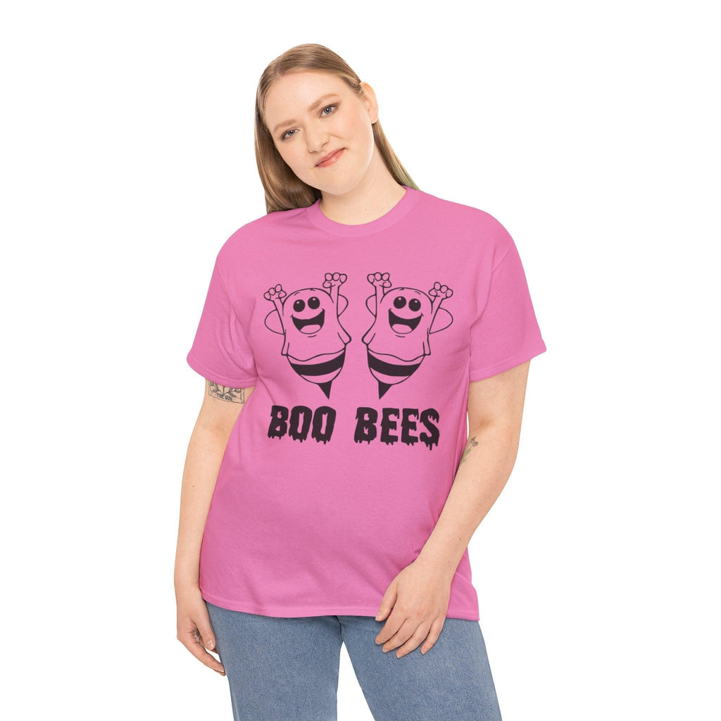 Boo Bees Halloween Tee, Funny Ghost T-Shirt, Unisex Cotton Tee, Spooky Season Apparel, Halloween Party Shirt, Unique Gift Idea