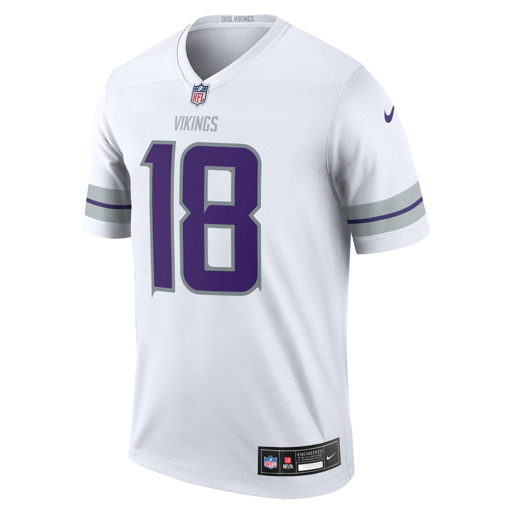 Justin Jefferson Minnesota Vikings Nike Alternate Legend   Jersey - White