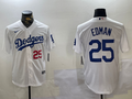 Men's Los Angeles Dodgers Tommy Edman #25 White Home Replica Player Jersey1