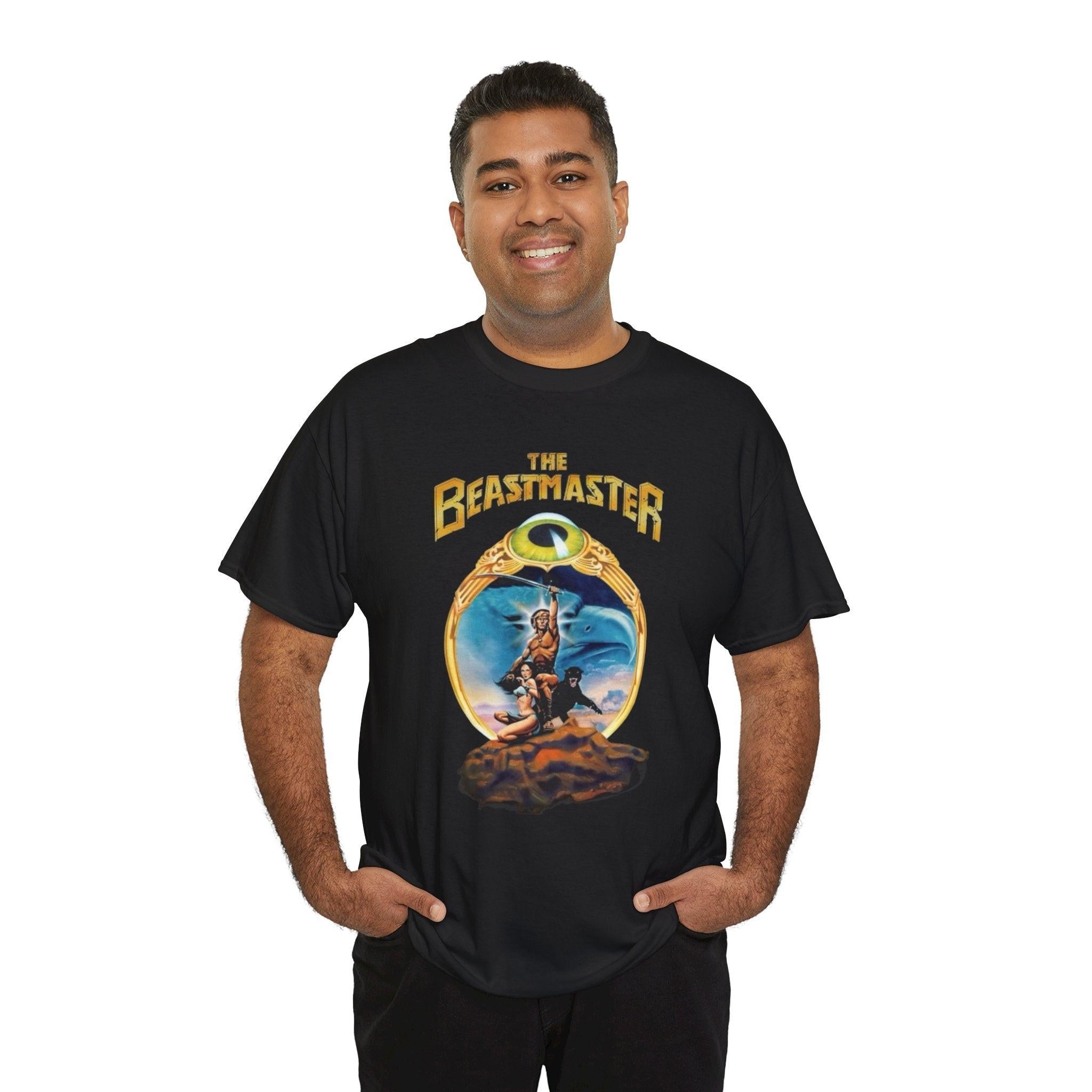 Beast Master Movie Unisex Heavy Cotton Tee, Classic Film Lover Gift, Vintage Graphic T-Shirt, Pop Culture Fan Shirt, Movie Buff Gift, Retro