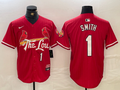 Men's St. Louis Cardinals Ozzie Smith #1 Red 2024 City Connect Limited Player Jersey1