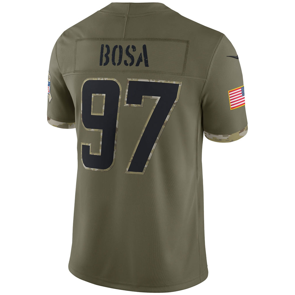 Joey Bosa Los Angeles Chargers Nike Salute To Service Limited Jersey - Olive
