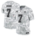 Trevon Diggs Dallas Cowboys Nike 2024 Salute to Service Limited Jersey - Arctic Camo