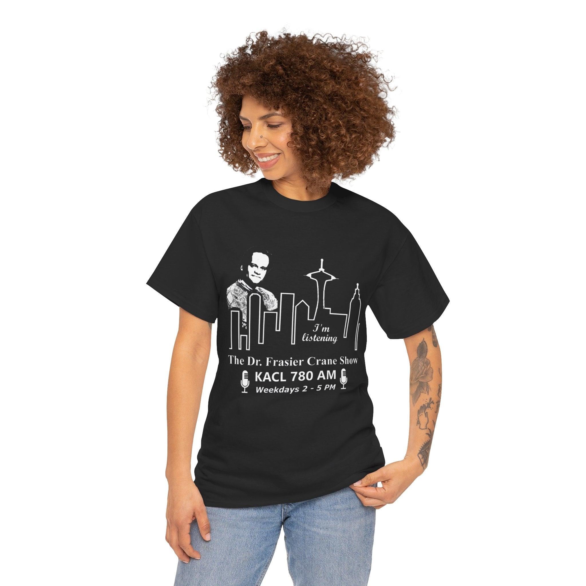 Frasier Crane Show Tee, Funny TV Show Shirt, Unisex Cotton T-Shirt, Gift for Fans, Radio Show Merchandise, Casual Wear