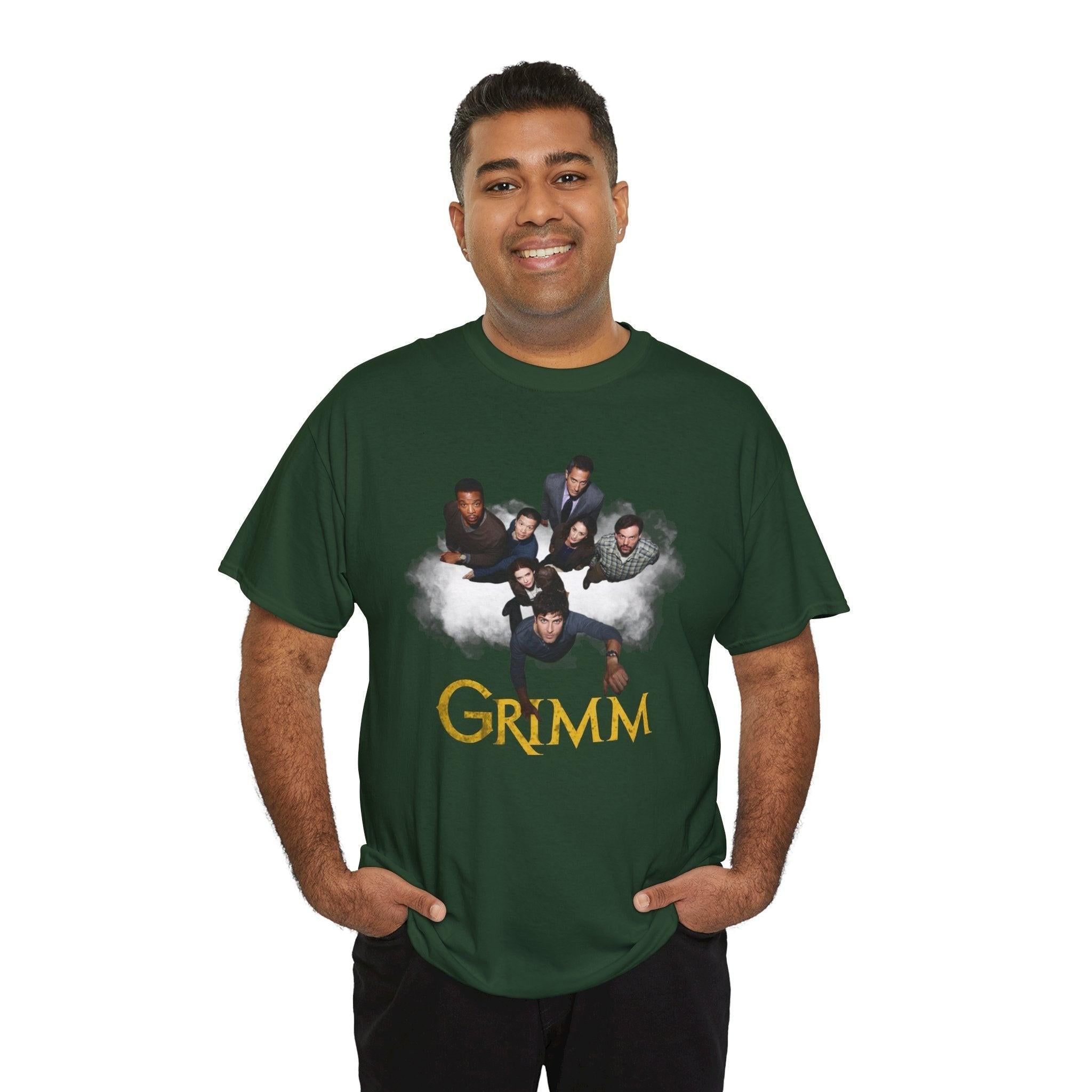 Grimm Unisex Tee, Classic Cotton Shirt, Fantasy Lover Gift, Minimalist Graphic Tee, Unisex Graphic Shirt, TV Show Fan Shirt,