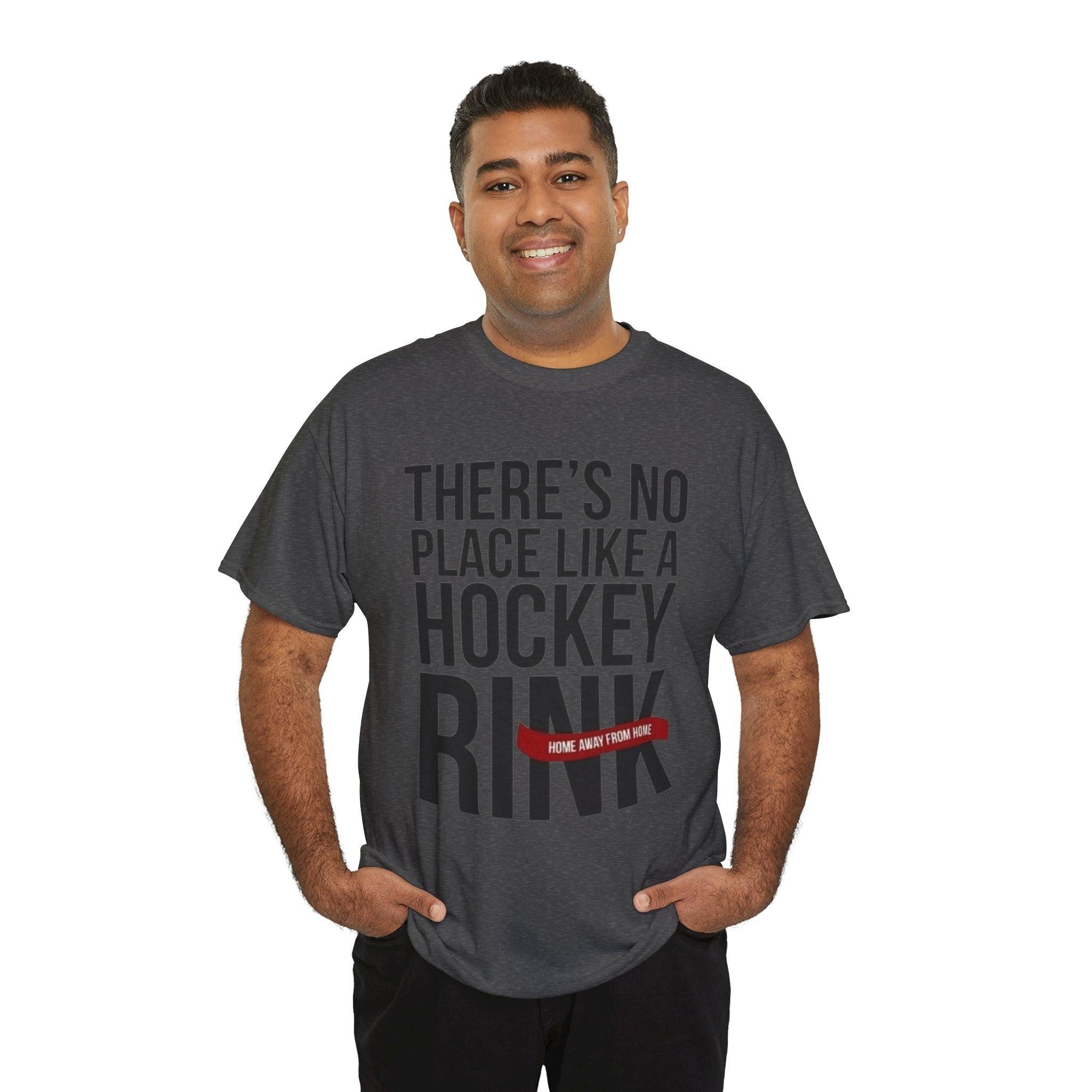 Hockey Rink T-Shirt, Unisex Tee, Great for Hockey Fans, Home Away from Home Design, Sportswear, Gift for Players