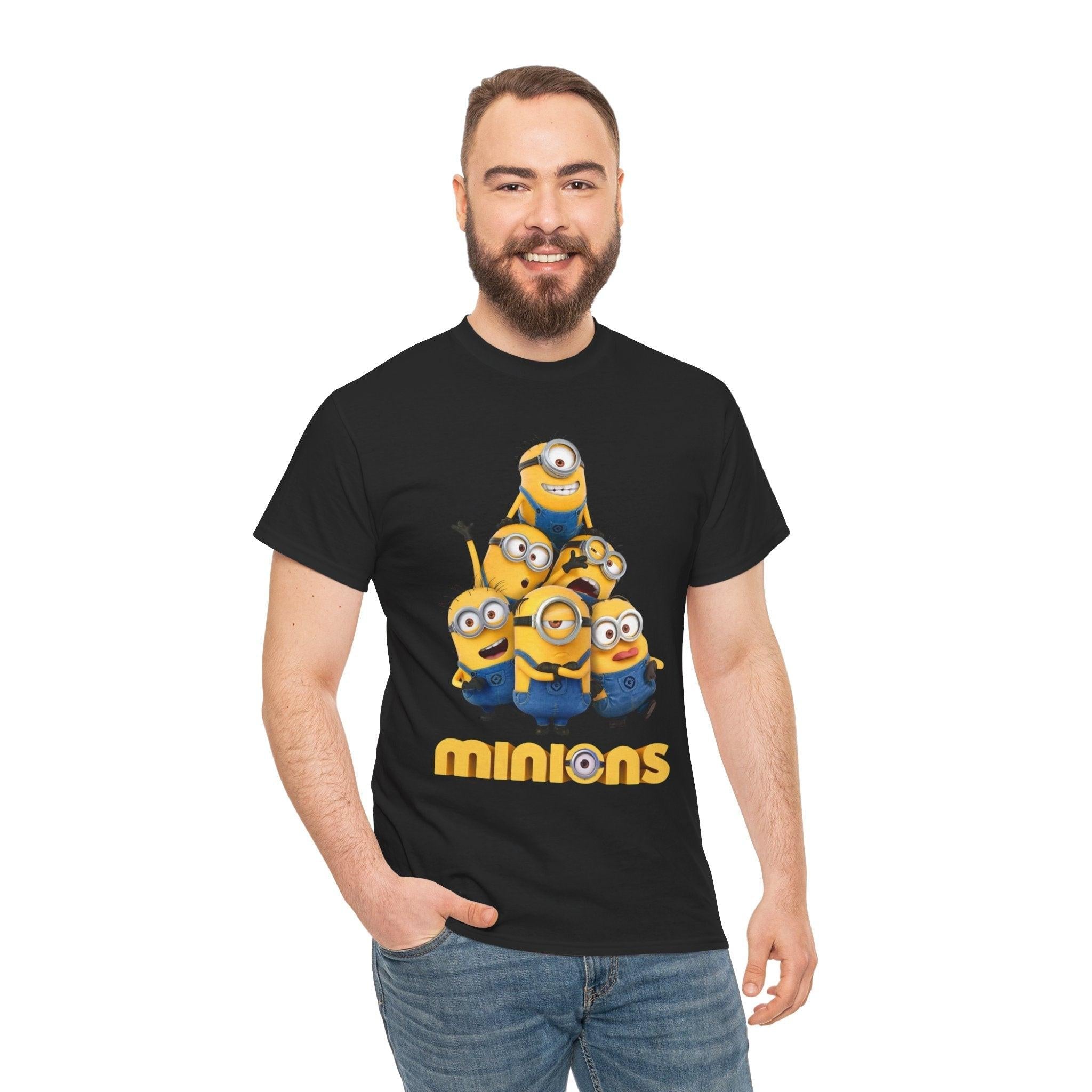 Minions Graphic Tee, Despicable Me Shirt, Cartoon Character T-Shirt, Funny Movie Tee, Unisex Cotton Top
