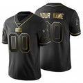 Custom1 Indianapolis Colts Black Golden Limited 100 Jersey1 Stitched American Football Jerseys