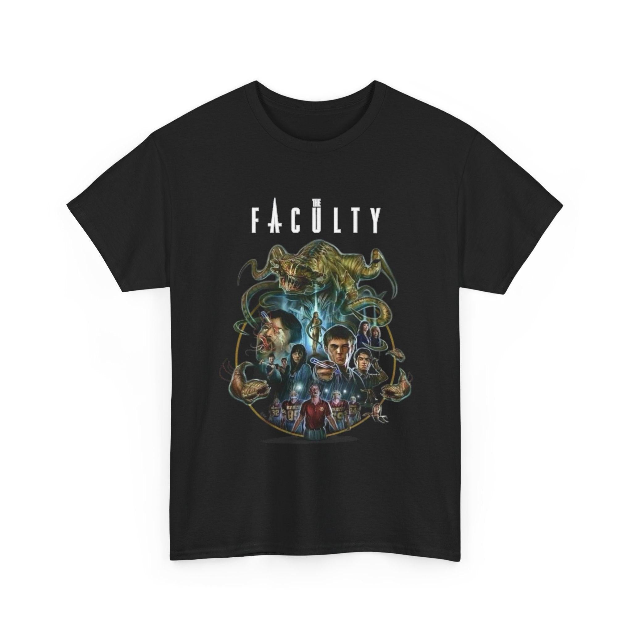 Horror Movie Faculty 1998 Unisex Tee - Halloween Shirt, Scary Film Fan Gift, Retro Movie T-shirt, Vintage Horror Clothing, Cult Classic Tee