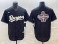 Men's Texas Rangers Black Replica Game Jersey1