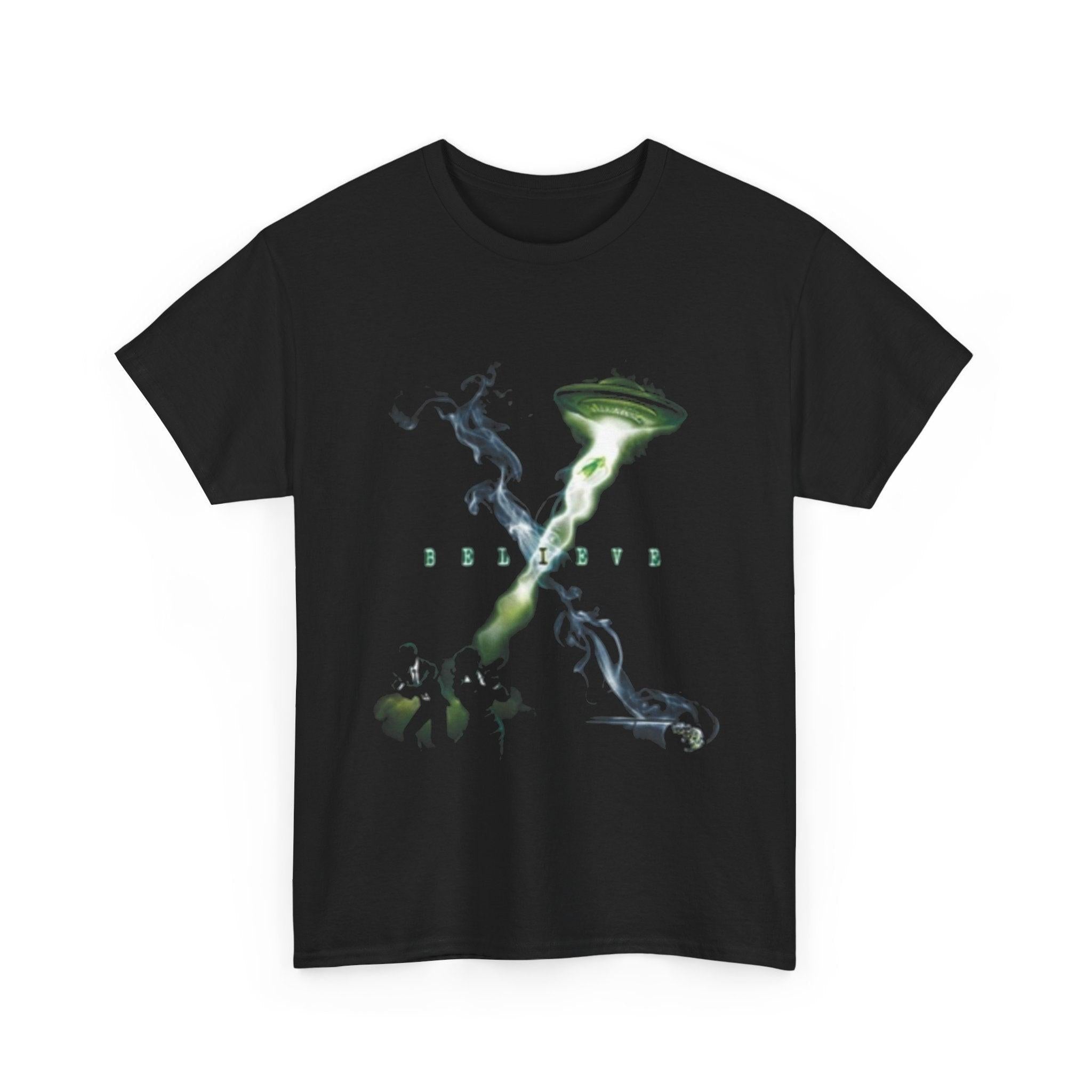 X-Files Believe T-Shirt, Sci-Fi Unisex Tee, Alien Conspiracy Theory Shirt, UFO Fan Gift, Paranormal Clothing