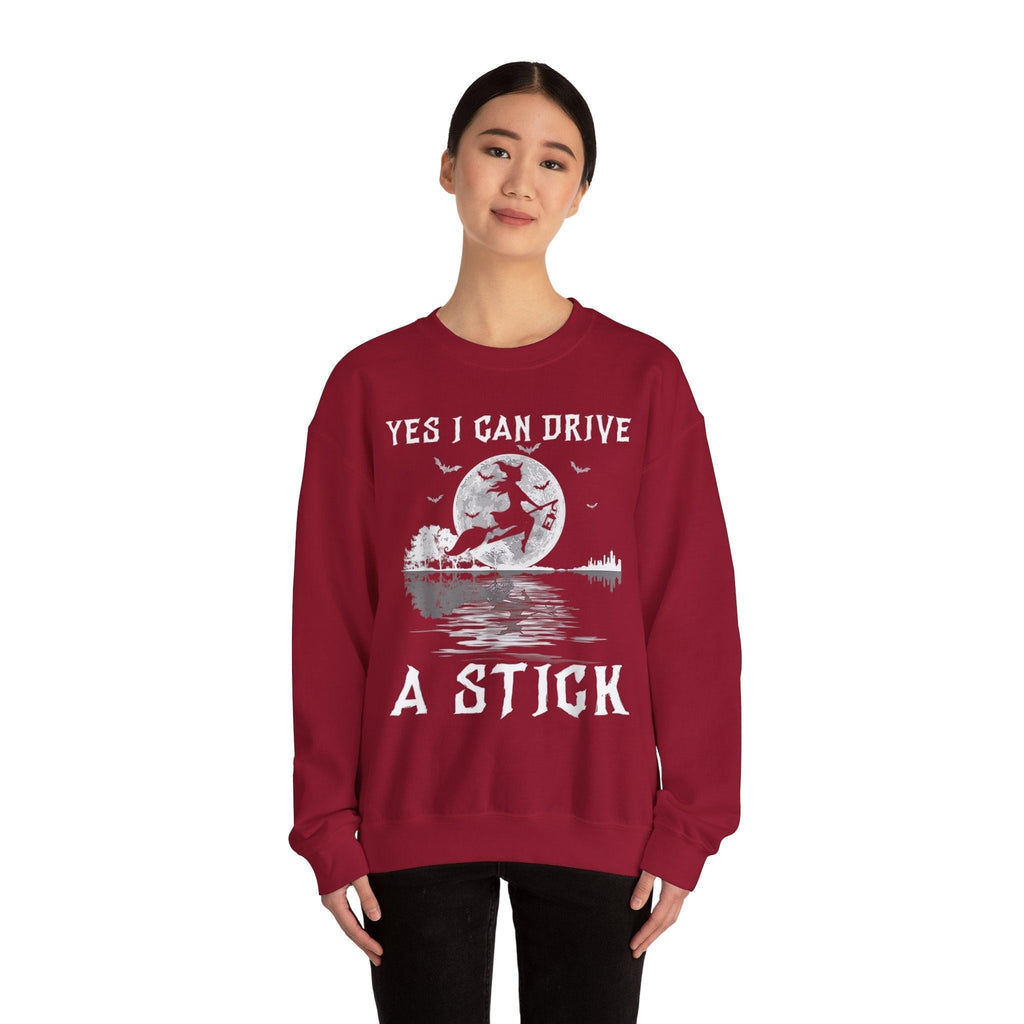 Witch Crewneck Sweatshirt - Yes I Can Drive a Stick