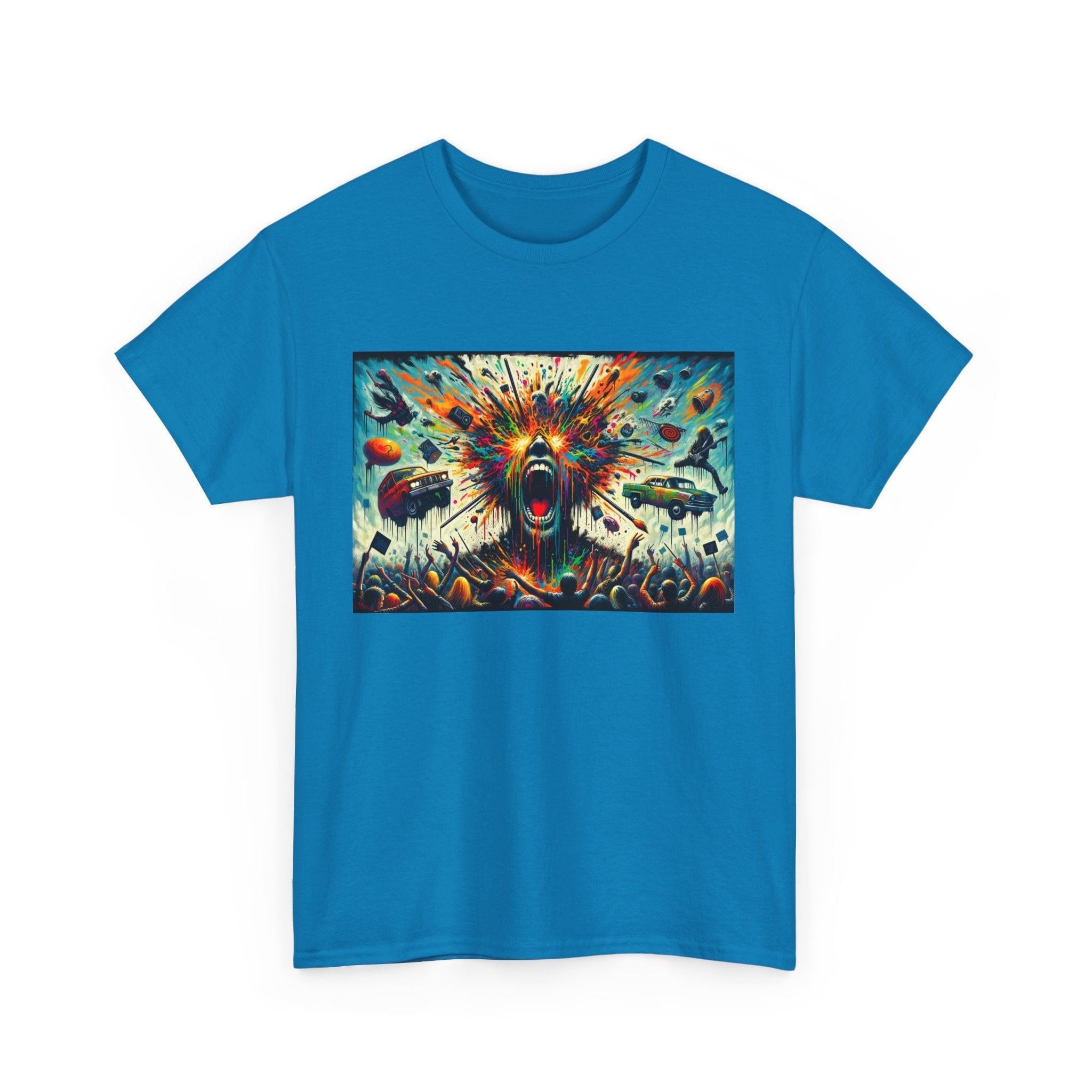 Grunge Grandeur Unleashed Tee, Raw Rebellious Vision Shirt, Edgy Graphic Tee, Alternative Fashion Top, Punk Rock Style T-Shirt, Retro Grunge