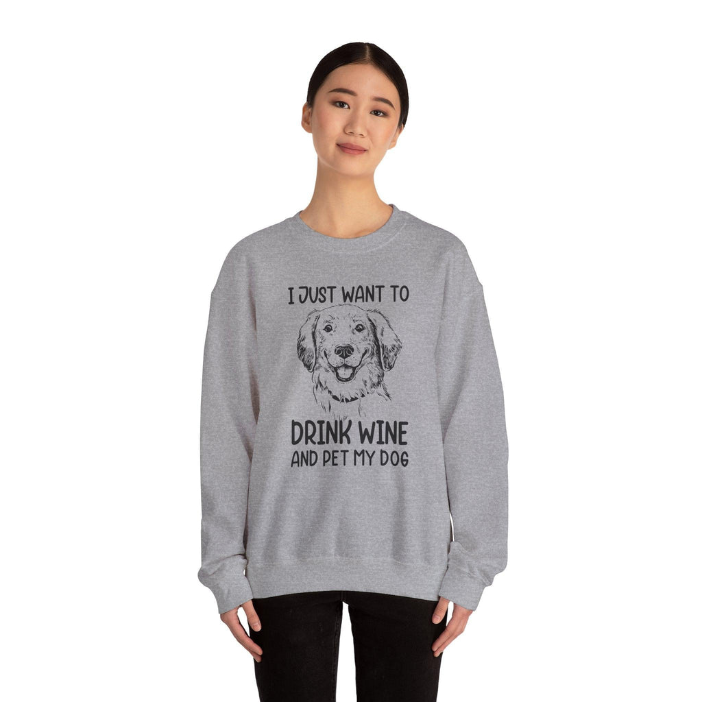 Wine Lover Sweatshirt - Unisex Heavy Blend Crewneck