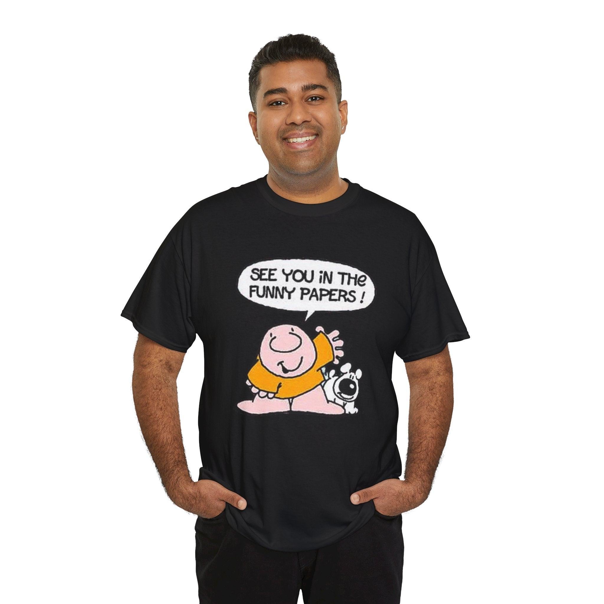 Ziggy Cartoon Unisex Tee, Comic Strip Graphic Shirt, Funny Pages Nostalgia Top, Gift for Cartoon Lovers, Comic Character Tshirt, Newspaper