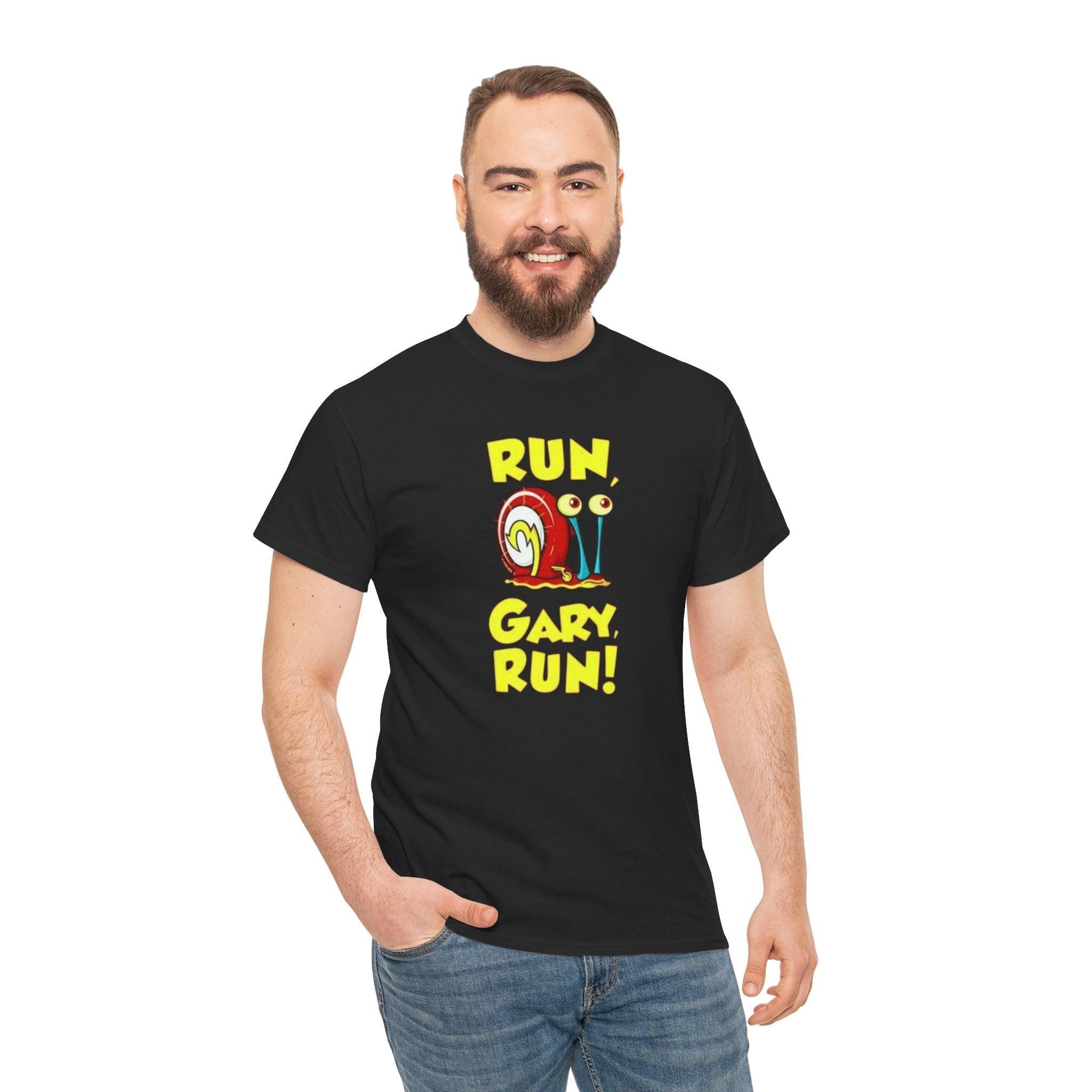 Running Gary Unisex Heavy Cotton Tee, Runner Gift Shirt, Funny Exercise T-Shirt, Men Women Fitness Apparel, Track and Field Clothing