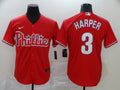 Men's Philadelphia Phillies #3 Bryce Harper Red Jersey