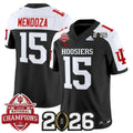 Fernando Mendoza Indiana Hoosiers 2025 National Champions & 2026 CFP Final Patch Alternate Jersey - Black