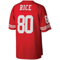 SF.49ers #80 Jerry Rice  Scarlet Big & Tall 1990 Retired Player Replica Football Jerseys