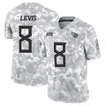T.Titans #8 Will Levis Player Arctic Camo Salute To Service Limited Football Jerseys
