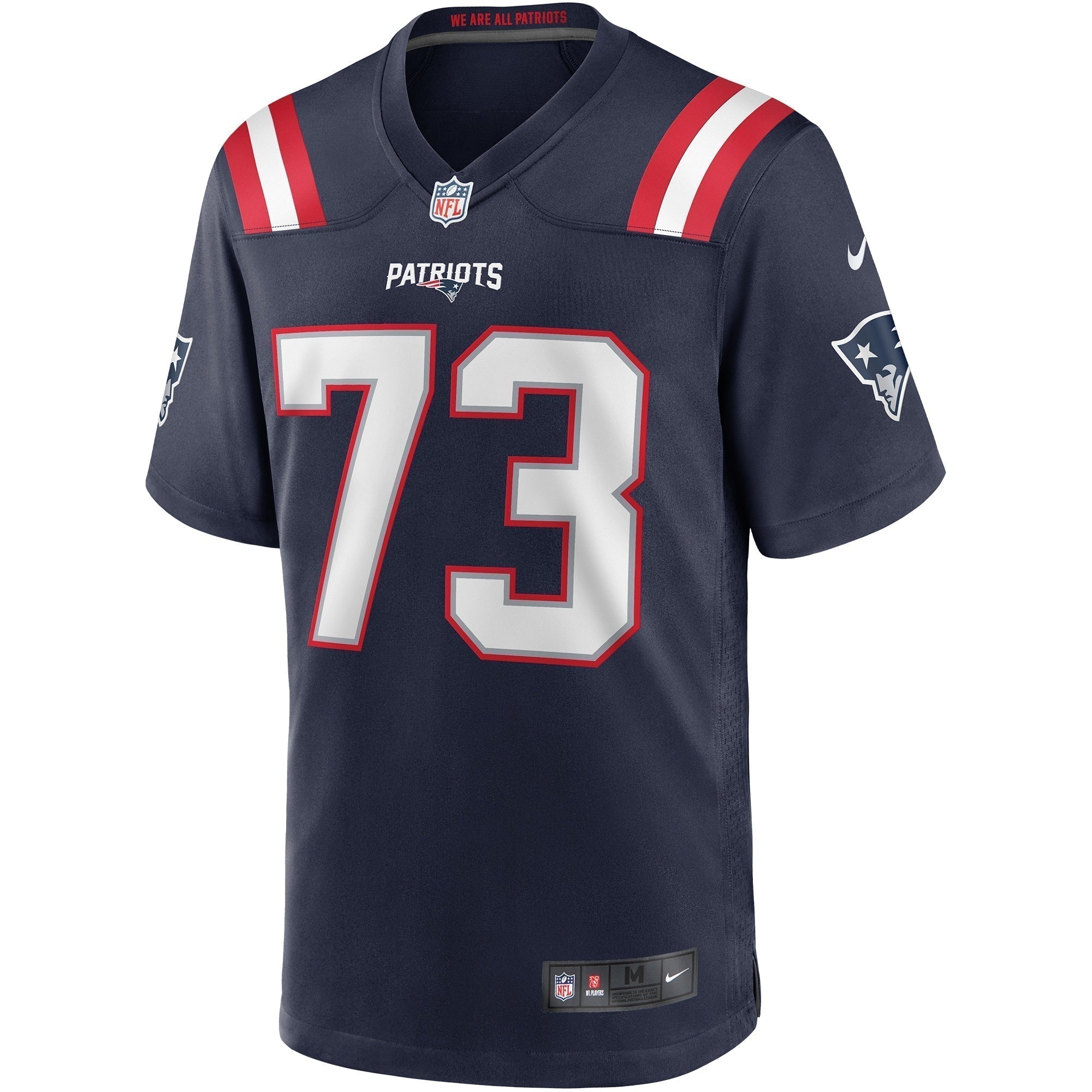 John Hannah New England Patriots Nike Game Retired   Jersey - Navy