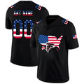 Custom1 Atlanta Falcons Football Black Limited Fashion Flag Stitched American Football Jerseys