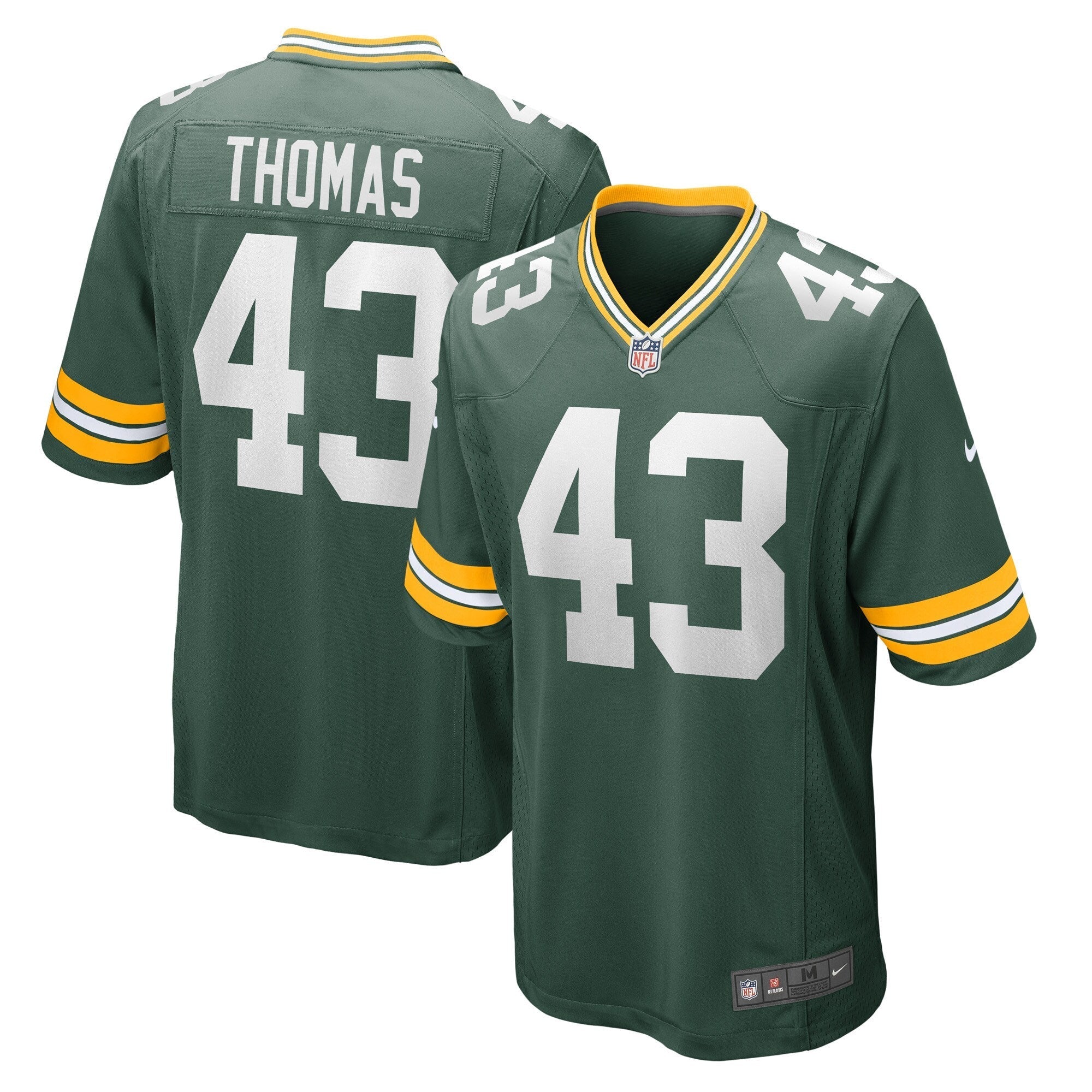 Kiondre Thomas Green Bay Packers Nike Game   Jersey - Green