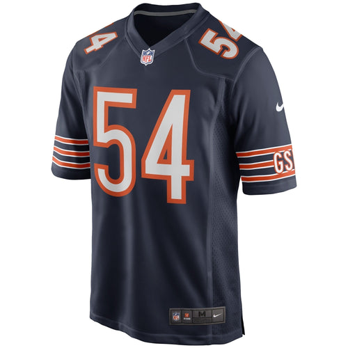 Brian Urlacher Chicago Bears Nike Game Retired   Jersey - Navy