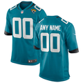 Custom1 Jacksonville Jaguars Teal Alternate Game Jersey1