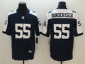 Men's Dallas Cowboys Leighton Vander Esch #55 Navy Alternate Custom1 Game Jersey1