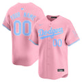 Custom Los Angeles Dodgers Bubblegum Jersey - Pink