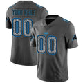 Custom1 Carolina Panthers Gray Static Vapor Untouchable Limited Jersey1 American Stitched Jersey1 Football Jerseys