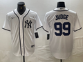 Men's New York Yankees Aaron Judge #99 White Limited Game Jersey1