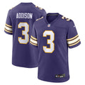 Jordan Addison Minnesota Vikings Nike Classic   Game Jersey - Purple